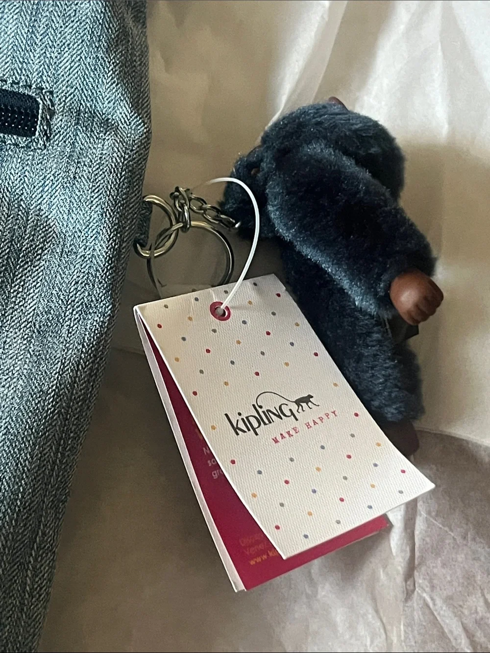 Kipling Alvar Heather Gray Crossbody